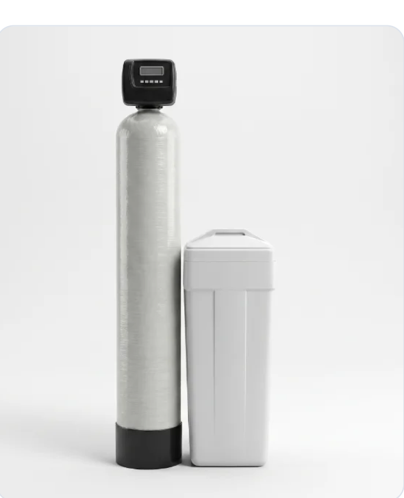 Regal 500 water softener and brine tank for UAE commercial sites